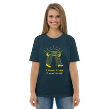 Load image into Gallery viewer, Came saw went home Unisex organic cotton t-shirt