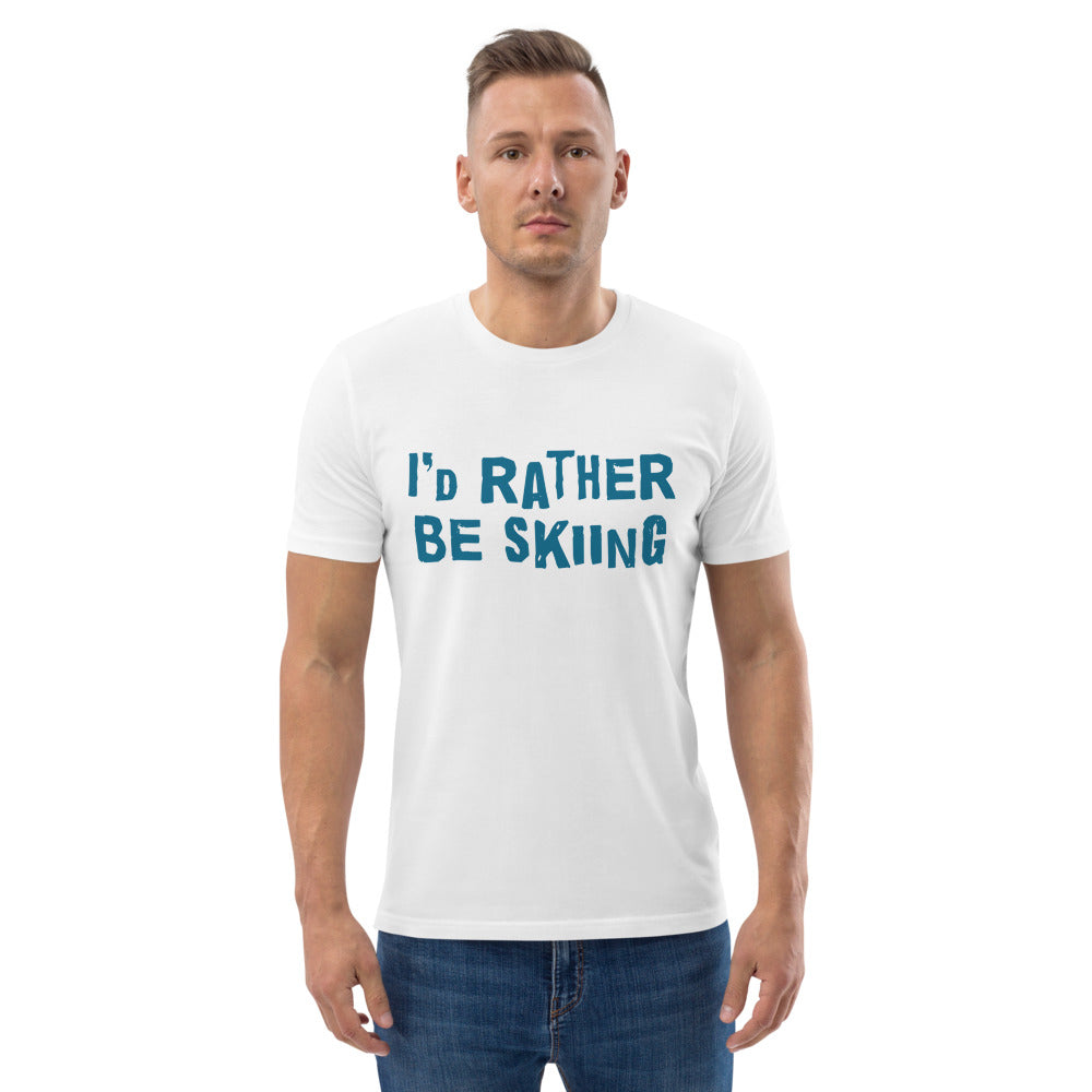 I'd rather be skiing Finnish Organic T-Shirt - Finnish t-shirt from Very Finnish Problems