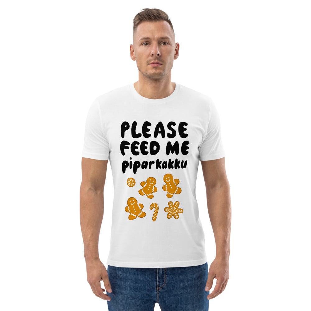 Feed me piparkakku recycled Finnish Food T-Shirt - Finnish t-shirt from Very Finnish Problems