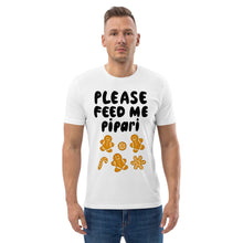 Load image into Gallery viewer, Feed me pipari Unisex organic cotton t-shirt