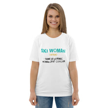 Load image into Gallery viewer, Ski Woman organic cotton t-shirt