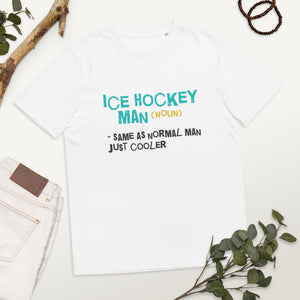 Ice Hockey Man organic cotton t-shirt
