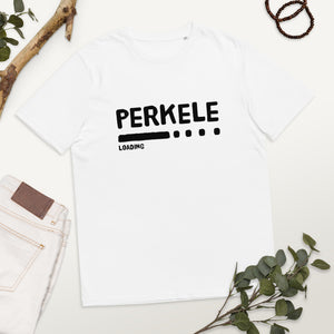 Perkele loading... Unisex organic cotton t-shirt