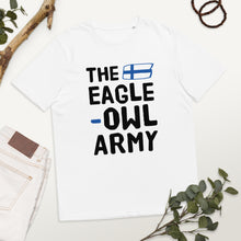 Load image into Gallery viewer, The eagle-owl army Finnish Organic Sports T-Shirt - Very Finnish Problems official t-shirt