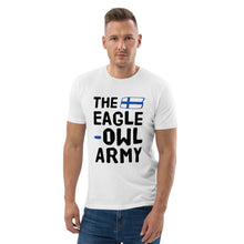 Load image into Gallery viewer, The eagle-owl army Finnish Organic Sports T-Shirt - alternate view - Very Finnish Problems