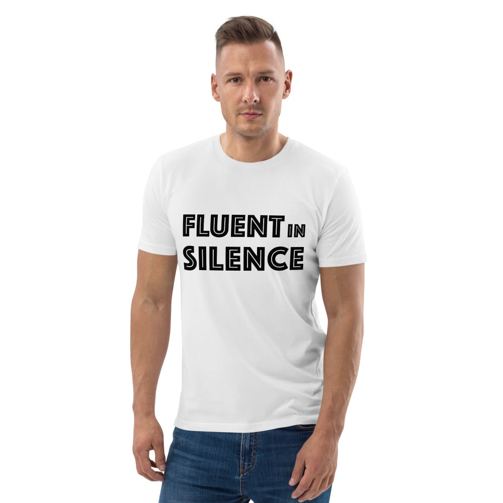 Fluent in silence Finnish Organic T-Shirt - Finnish t-shirt from Very Finnish Problems