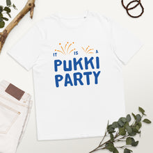 Load image into Gallery viewer, Pukki party Unisex organic cotton t-shirt