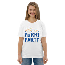 Load image into Gallery viewer, Pukki party Unisex organic cotton t-shirt