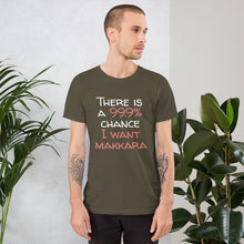Load image into Gallery viewer, 99.9 chance of makkara Unisex T-Shirt