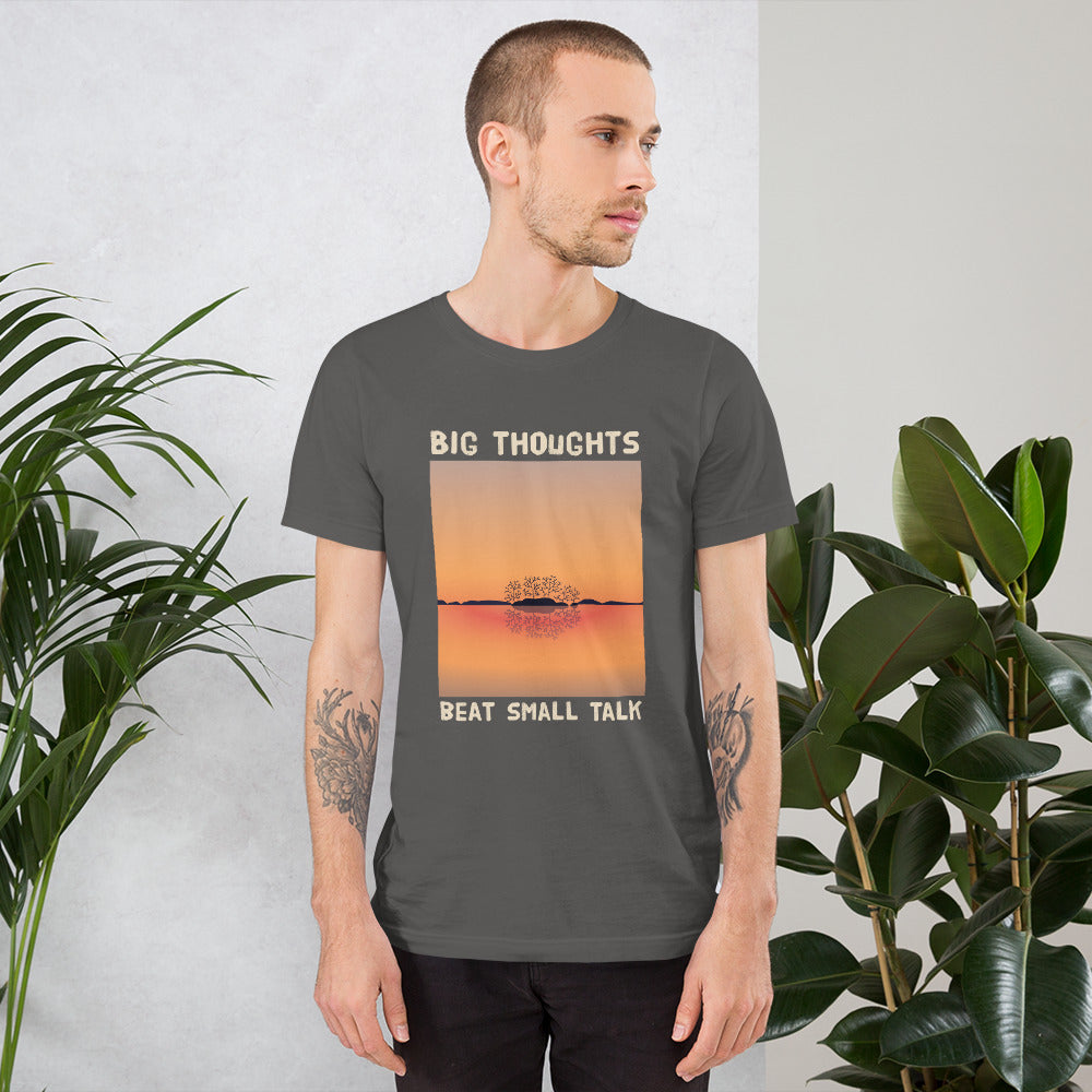 Big Thoughts Beat Small Talk Finnish T-Shirt - Finnish t-shirt from Very Finnish Problems
