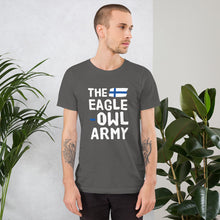 Load image into Gallery viewer, The eagle-owl army Finnish Sports T-Shirt - Finnish t-shirt from Very Finnish Problems