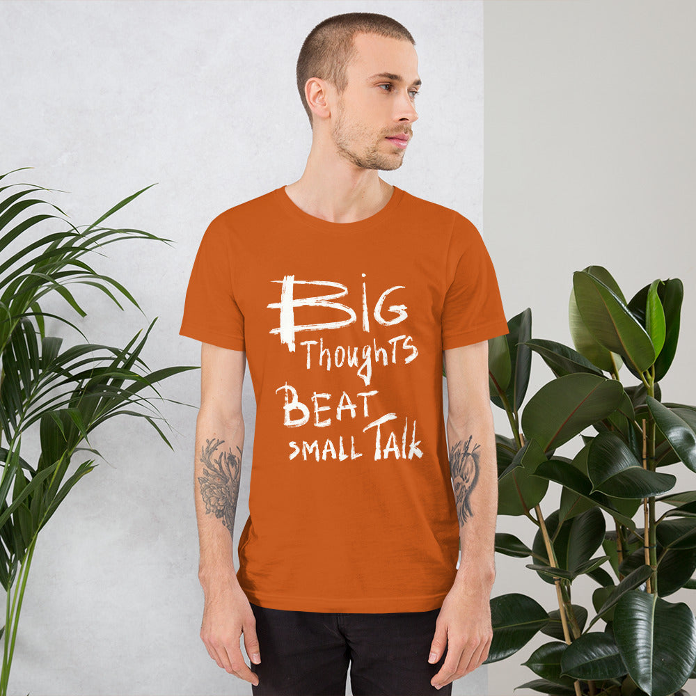 Big Thoughts vs Small Talk Finnish T-Shirt - Finnish t-shirt from Very Finnish Problems