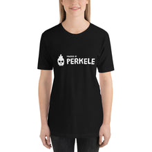 Load image into Gallery viewer, Powered by perkele Unisex T-Shirt
