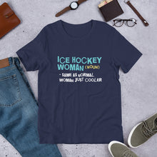 Load image into Gallery viewer, Ice Hockey Woman T-Shirt