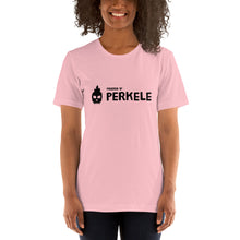 Load image into Gallery viewer, Powered by perkele Unisex T-Shirt