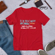 Load image into Gallery viewer, Ice Hockey Woman T-Shirt