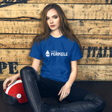 Load image into Gallery viewer, Powered by perkele Unisex T-Shirt