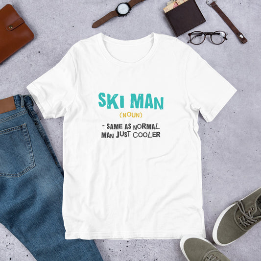 Ski Man Finnish Nature T-Shirt - alternate view - Very Finnish Problems