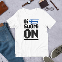 Load image into Gallery viewer, Oi suomi on Unisex T-Shirt