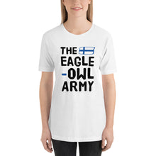 Load image into Gallery viewer, The eagle-owl army Finnish Sports T-Shirt - Finnish t-shirt from Very Finnish Problems