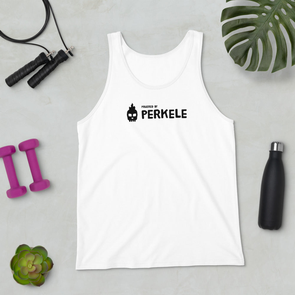 Powered by Perkele Tank Top Finnish T-Shirt - Finnish t-shirt from Very Finnish Problems