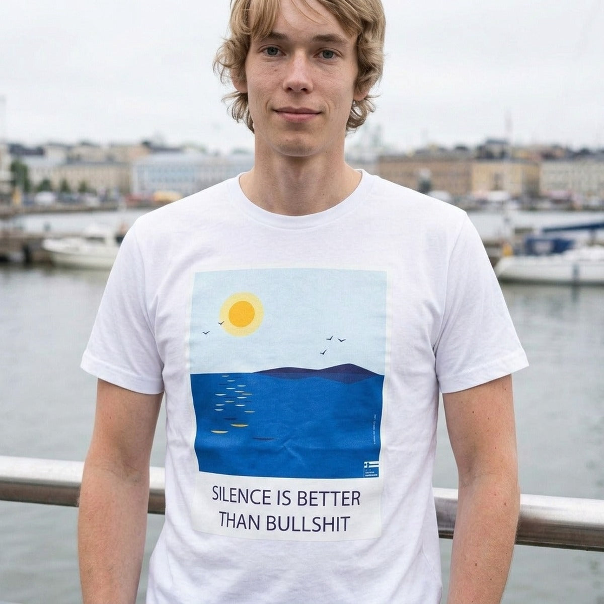 Silence Beats Bullshit Finnish introvert t-shirt