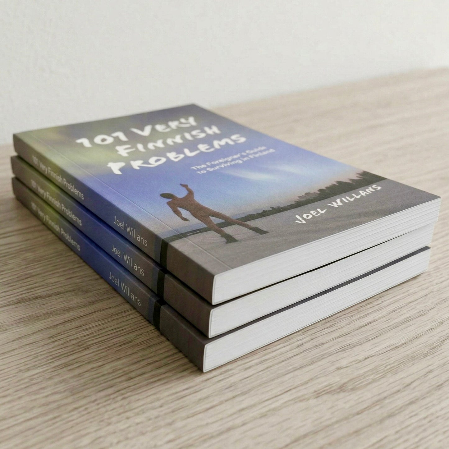 101 Very Finnish Problems book stack showing thickness