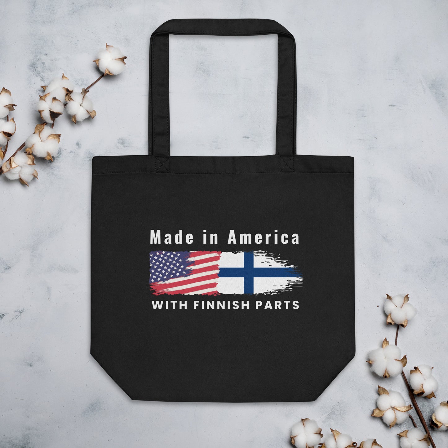 Made in America with Finnish part Eco Tote Bag - Very Finnish Problems official tote bag