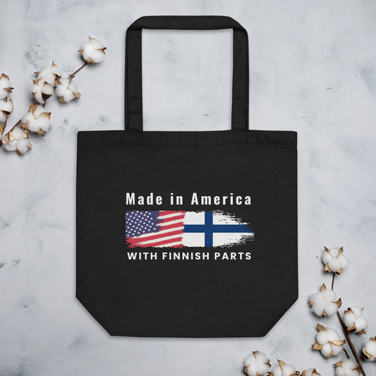 Made in America with Finnish part Eco Tote Bag - Very Finnish Problems official tote bag