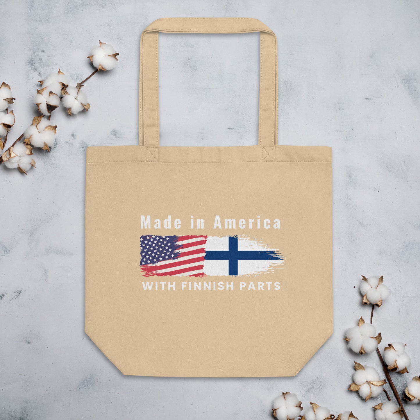 Made in America with Finnish part Eco Tote Bag - alternate view - Very Finnish Problems