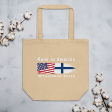 Load image into Gallery viewer, Made in America with Finnish part Eco Tote Bag
