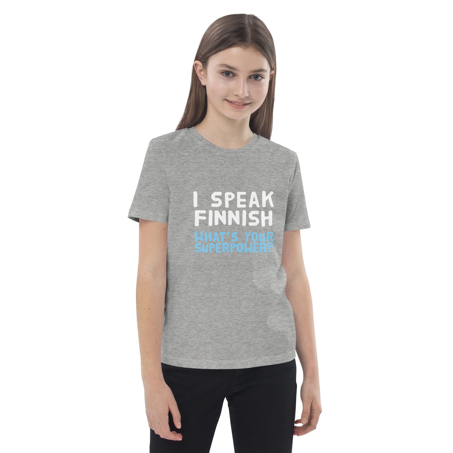 I speak Finnish organic cotton Eco Kids T-Shirt - Finnish kids t-shirt from Very Finnish Problems