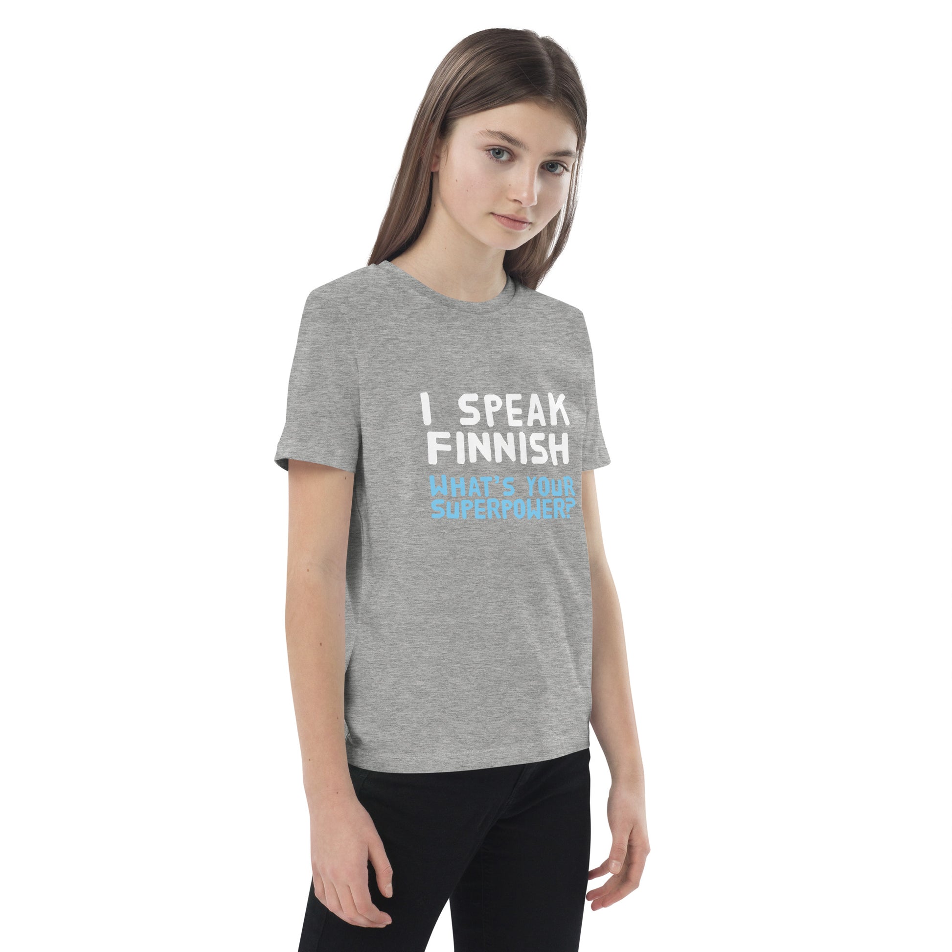 I speak Finnish organic cotton Eco Kids T-Shirt - Finnish kids t-shirt from Very Finnish Problems