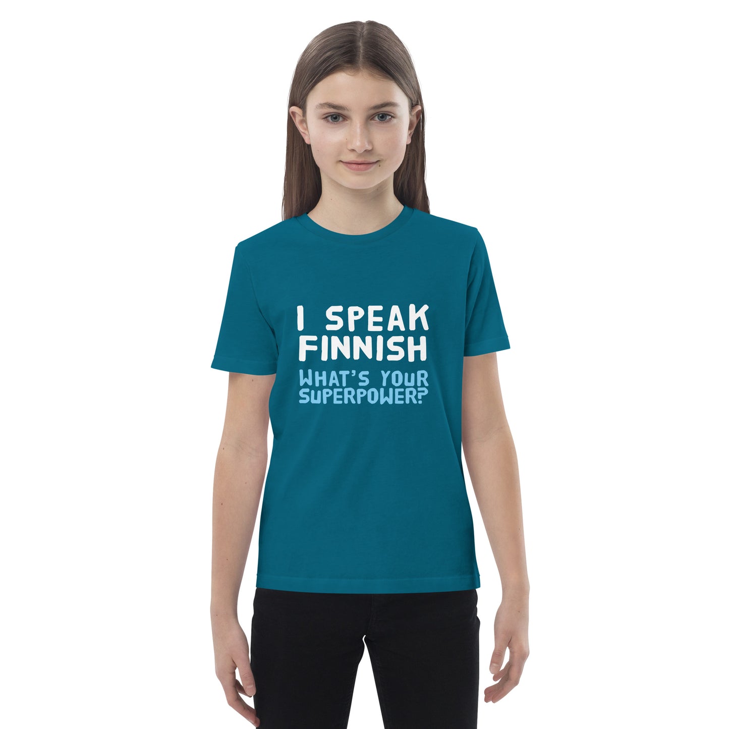 I speak Finnish organic cotton Eco Kids T-Shirt - Finnish kids t-shirt from Very Finnish Problems