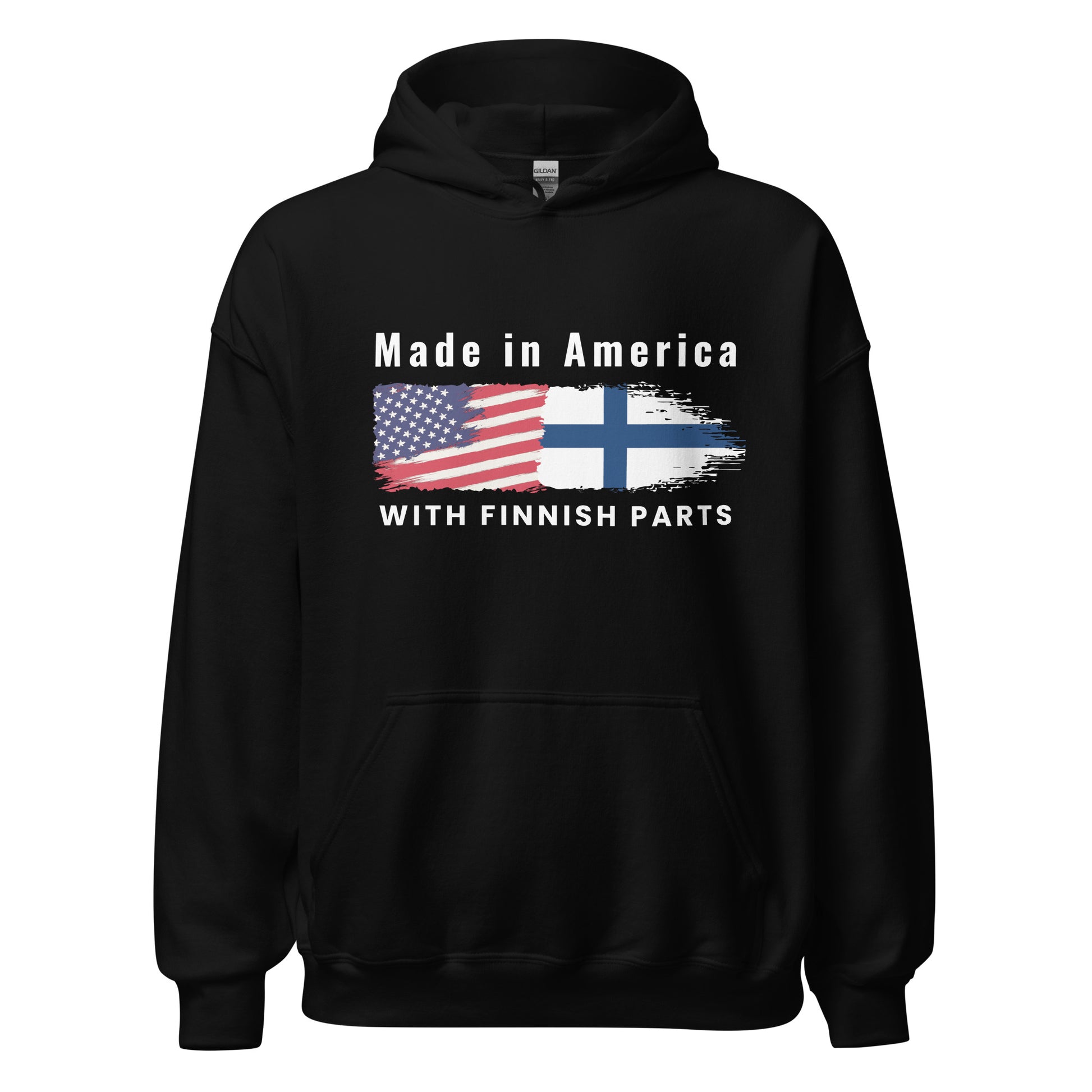 Made in America with Finnsh parts Finnish Hoodie - alternate view - Very Finnish Problems