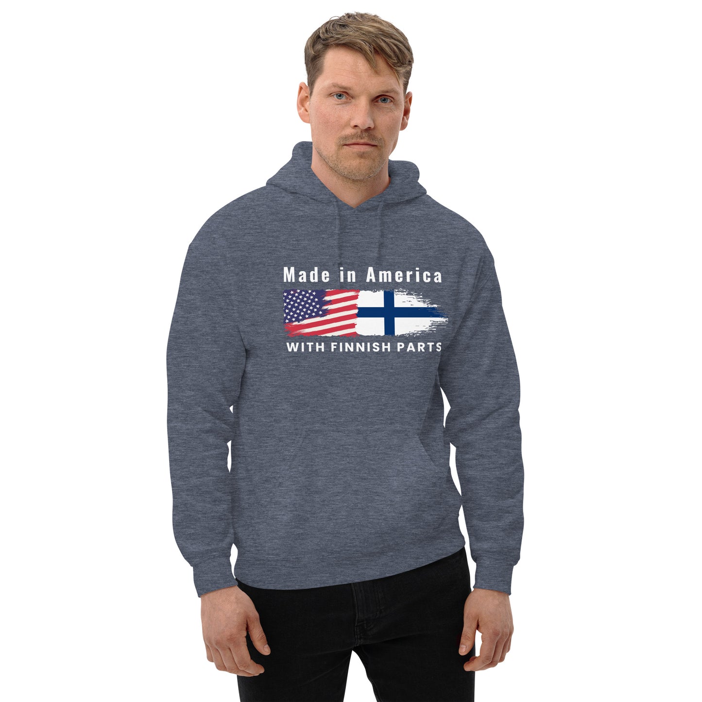 Made in America with Finnsh parts Finnish Hoodie - Finnish hoodie from Very Finnish Problems