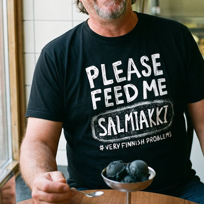 Please Feed Me Salmiakki, print close-up for product cards