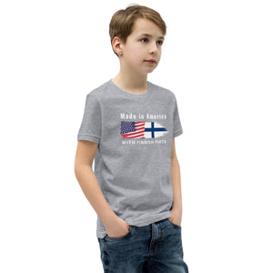 Made in American with Finnish parts Youth Short Sleeve t-Shirt