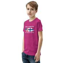 Load image into Gallery viewer, Made in American with Finnish parts Youth Short Sleeve t-Shirt
