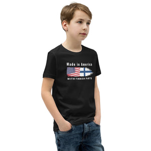 Made in American with Finnish parts Youth Short Sleeve t-Shirt