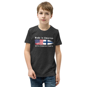 Made in American with Finnish parts Youth Short Sleeve t-Shirt