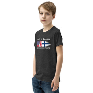 Made in American with Finnish parts Youth Short Sleeve t-Shirt