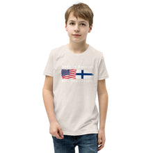 Load image into Gallery viewer, Made in American with Finnish parts Youth Short Sleeve t-Shirt
