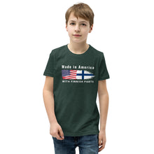 Load image into Gallery viewer, Made in American with Finnish parts Youth Short Sleeve t-Shirt
