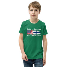 Load image into Gallery viewer, Made in American with Finnish parts Youth Short Sleeve t-Shirt
