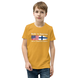 Made in American with Finnish parts Youth Short Sleeve t-Shirt