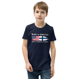 Made in American with Finnish parts Youth Short Sleeve t-Shirt