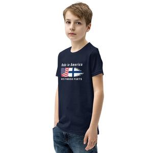 Made in American with Finnish parts Youth Short Sleeve t-Shirt