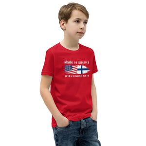 Made in American with Finnish parts Youth Short Sleeve t-Shirt