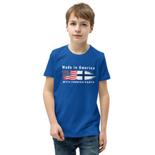 Load image into Gallery viewer, Made in American with Finnish parts Youth Short Sleeve t-Shirt
